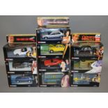 Ten boxed Corgi James Bond related diecast models including CC06401 Renault 11 from A View To A