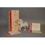 Steiff Einhorn (Unicorn), 25 cm, ltd.ed. 385/1500. VG, boxed with certificate.