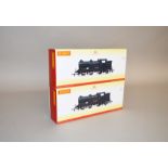 OO gauge, Hornby, two DCC Ready R3465 0-6-2T LNER black Class N2 '4765' locomotives.