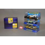 Five Scalextric cars, including Sport models: C2502A; C2487A; C2802; C2974; C2811.