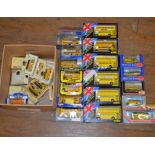 34 x Stevenson's diecast model buses by Corgi, Solido, EFE, etc. All boxed, G-VG.