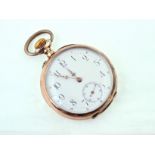 A silver (low grade - 800) & gilt cased pocket watch signed 'La Tavannes',