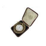 An 18ct top-wind Waltham pocket watch,