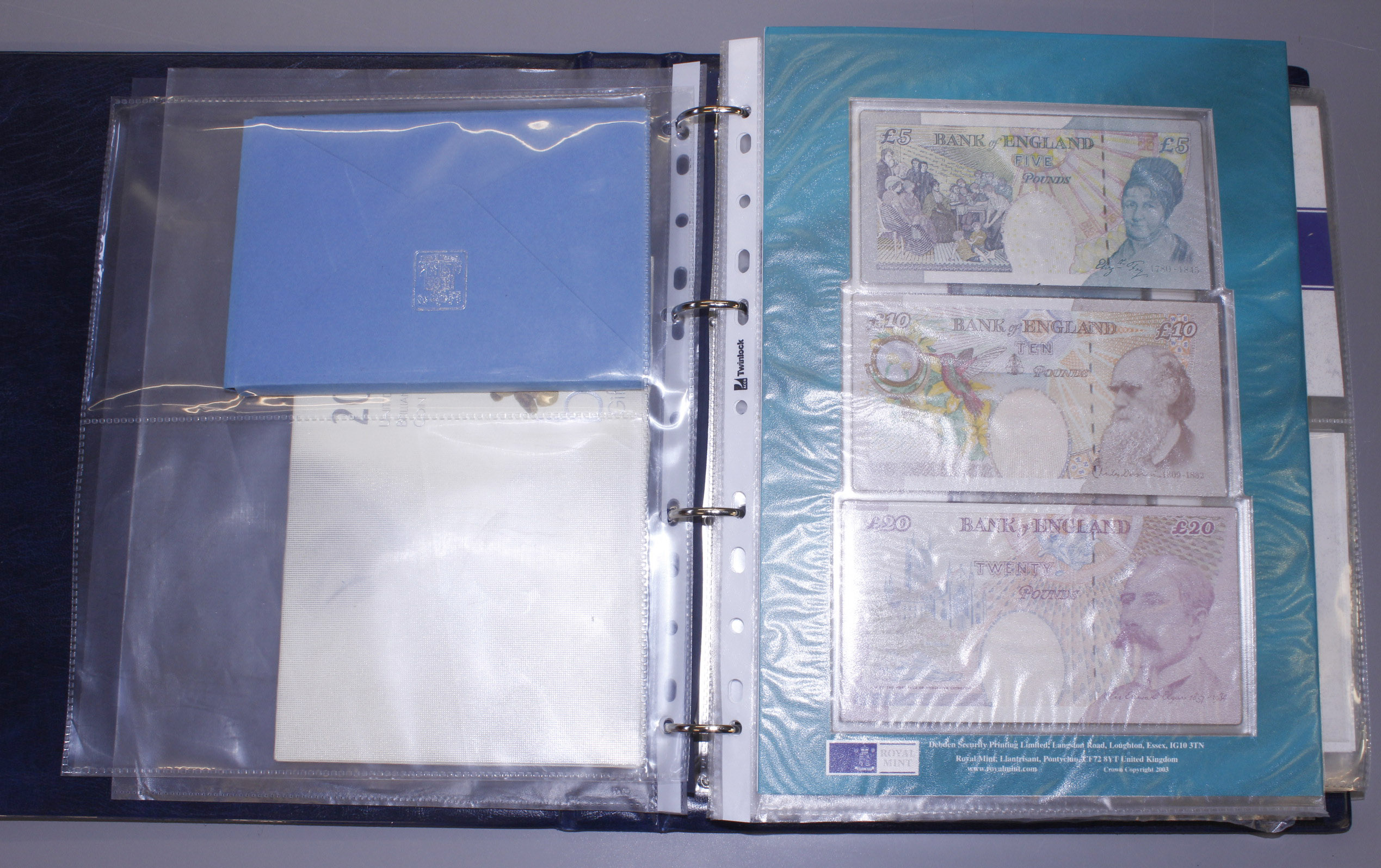 A folder to include a quantity of modern coins, notes & medallions, - Image 4 of 12