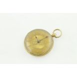 An 18ct fob watch H/M London 1845, the non-working movement signed 'Ashdown, Finch Lane London',