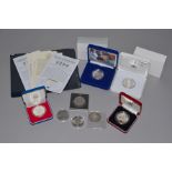 A quantity of Royal Mint proof silver coins to include 2007 crown to commemorate the Queens Diamond