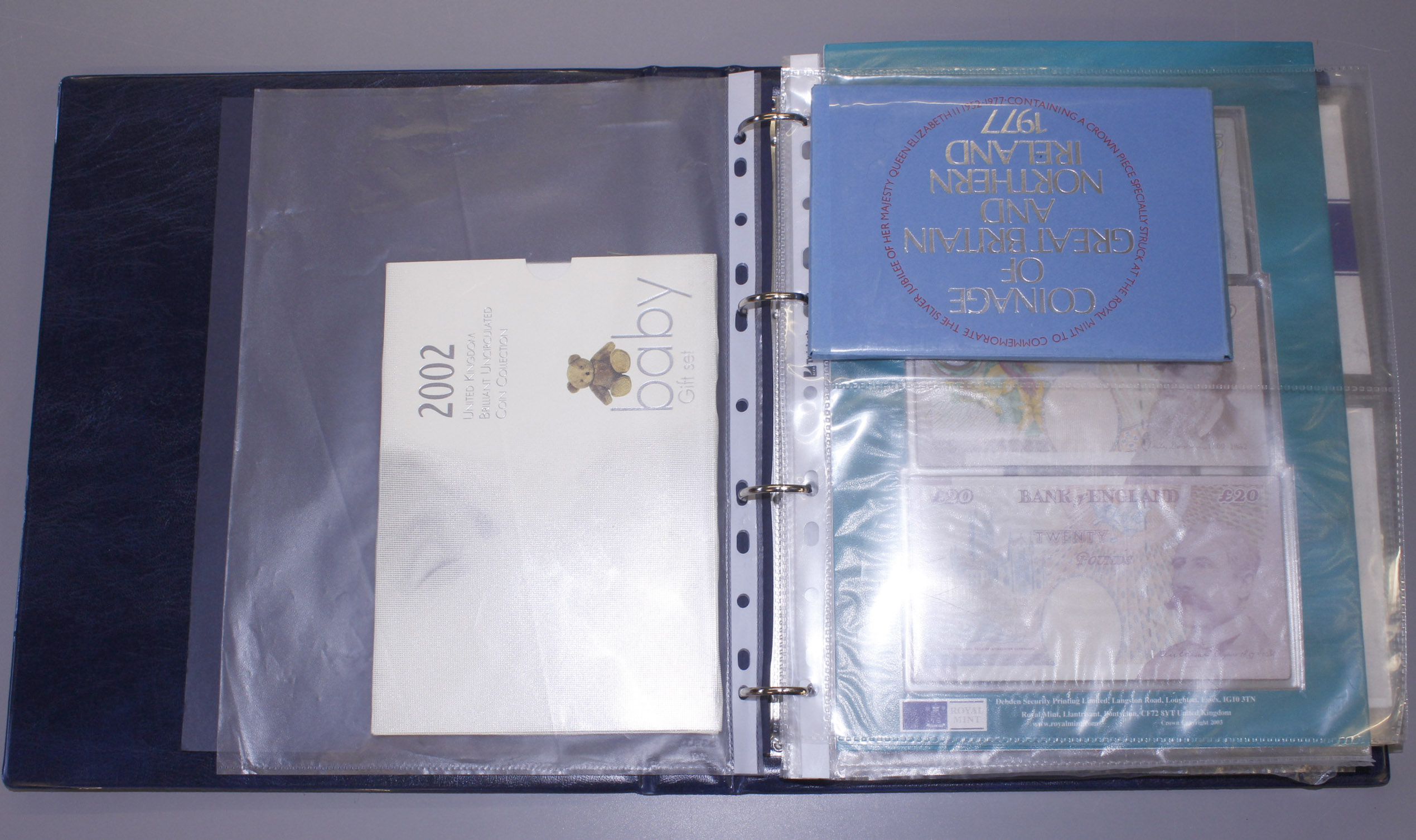 A folder to include a quantity of modern coins, notes & medallions, - Image 3 of 12