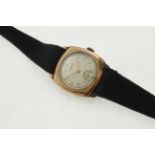 A 1940's 9ct HELVETIA gents wristwatch, H/M London 1943, working manual-wind 15 jewel movement,