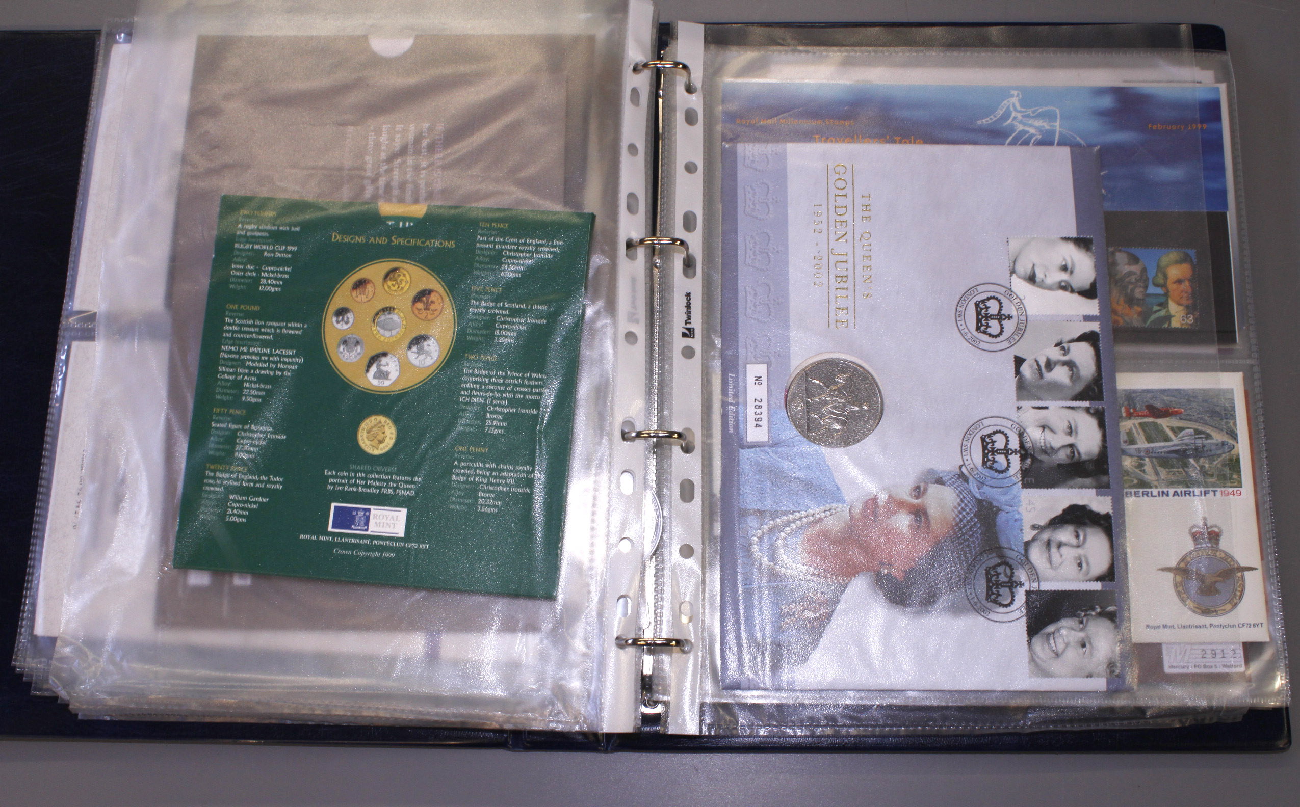 A folder to include a quantity of modern coins, notes & medallions, - Image 9 of 12