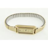 OMEGA - An OMEGA De Ville Quartz ladies wrist watch, 10K gold filled (on an expandable bracelet),