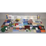 A large boxed quantity to include cased & proof coins from the commonwealth, USA, Israel,