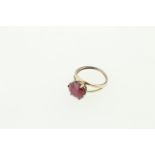 A 9ct H/M ruby ring