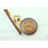 An early 20th century ladies enamelled nurses style fob watch,