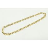 A 9ct H/M curb chain, approx 20.