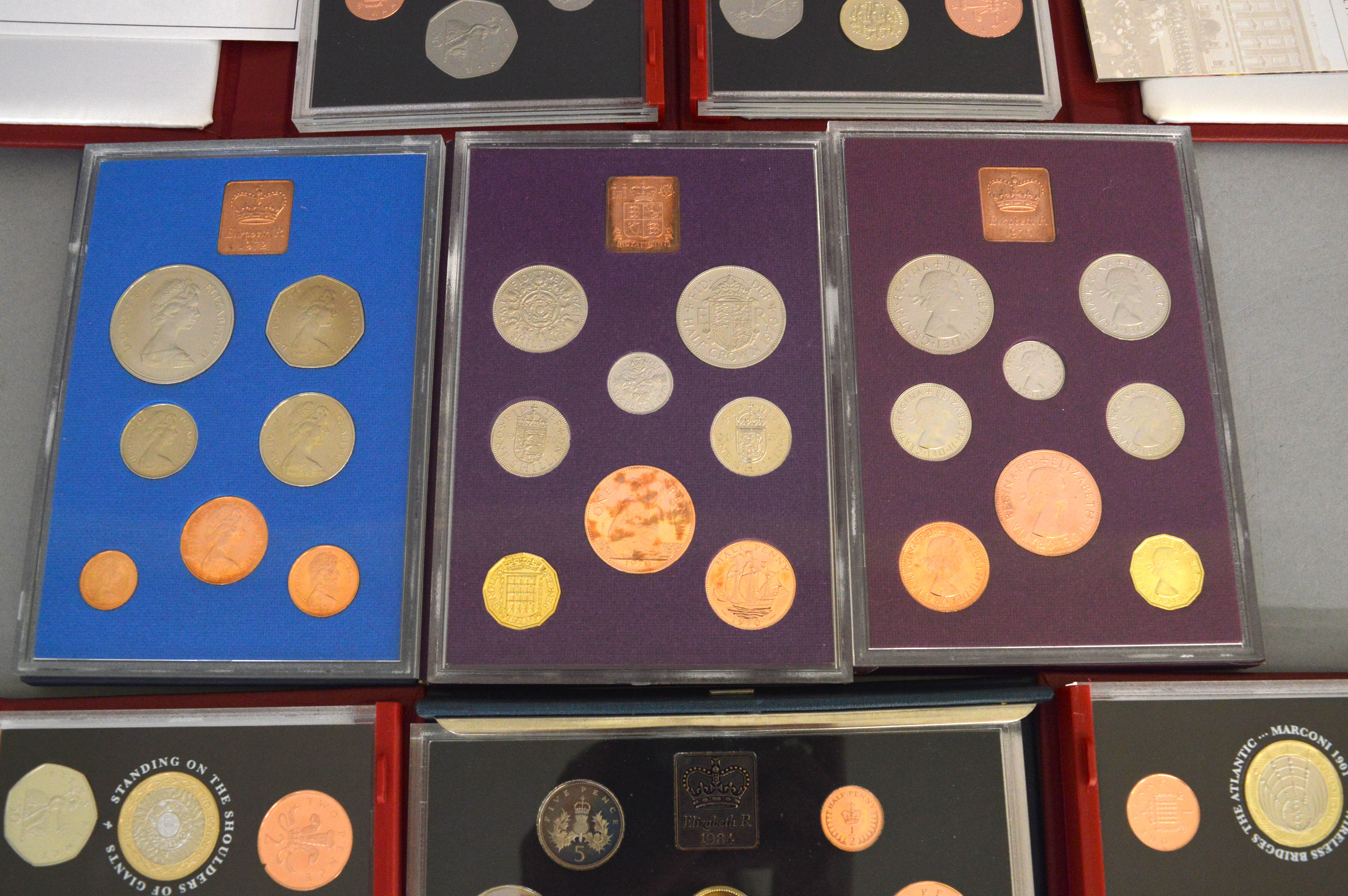 Eight Royal Mint proof coin sets (five deluxe sets) - Image 3 of 4