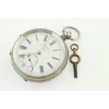 A key-wind open face Pocket watch stamped 935,