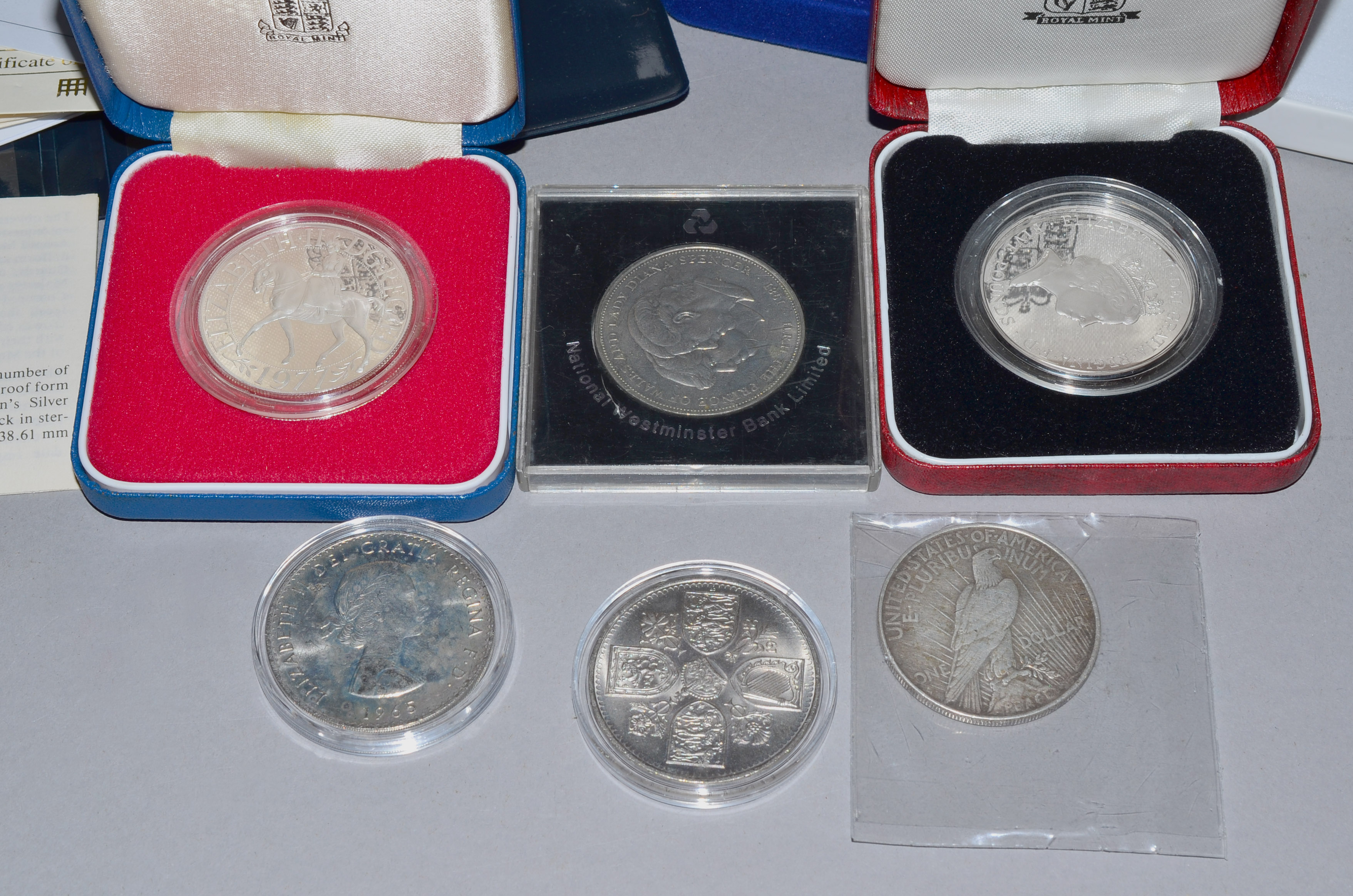 A quantity of Royal Mint proof silver coins to include 2007 crown to commemorate the Queens Diamond - Image 2 of 2