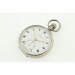 A silver Vertex top wind pocket watch H/M Birmingham 1937 with uncracked enamel dial, working.