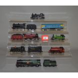 OO gauge. Nine locomotives by Dapol, Mainline, Hornby, etc. Unboxed but overall appear G-VG.