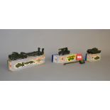 Three boxed Dinky Supertoys military vehicle diecast models, 651 Centurion Tank,
