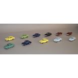 Eleven assorted unboxed Lledo 'Vanguards' diecast model cars, mostly early production samples,