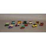 Twelve unboxed Lledo pre-production metal and plastic DG6 Model T Ford Van models,