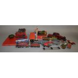 O gauge. A quantity of Hornby locomotives, rolling stock, track and accessories.