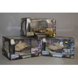 Three Unimax Forces of Valor 1:32 scale models with dioramas: Green Light Offensive Option Kuwait