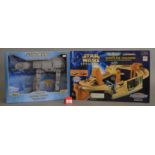 Two Star Wars items: Galoob Micro Machines Episode I Boonta Eve Challenge Podracing Set;