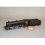 O Gauge. An electric kit-built 4-6-0 LMS locomotive and tender '5341' in black.