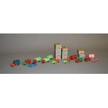 Seven boxed Lone Star 'Tuf-Tots' miniature diecast models, including 4 x #623 London Bus,