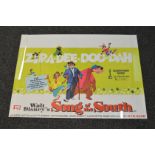 Walt Disney's "Song of the South" Original British Quad film poster in rolled condition printed in