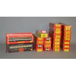 OO gauge. 26 x Hornby coaches. Overall appear VG in F-VG boxes.
