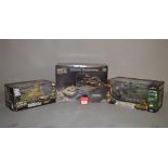 Three Unimax Forces of Valor 1:32 scale diecast military models: German Elefant; UK M3 Grant;