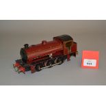 O Gauge. An electric kit-built 0-6-0 Tank locomotive.