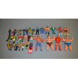 Quantity of vintage action figures, including: 10 x Titan WWF,