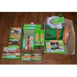 A good quantity of individually boxed Subbuteo Stadium Accessories, contained in two boxes,