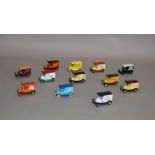 Twelve unboxed Lledo pre-production metal and plastic DG6 Model T Ford Van models,