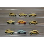 Eight unboxed Lledo Pre-production prototype DG48 1939 Chevrolet Car models in resin including 6 x