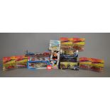 12 x assorted diecast models, some TV related including The Italian Job, by Corgi and others,
