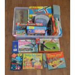 A good quantity of vintage games, including Magic Robot, Thunderbirds game, Donkey Party game,