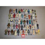 62 x Kenner Star Wars 3 3/4" action figures, including Combat Poncho Luke (no poncho).