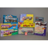 A quantity of boxed diecast models by Corgi and Lledo, mostly circus and fairground related,