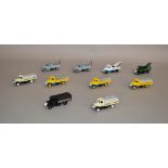 Ten unboxed Lledo pre-production metal and plastic Mack Breakdown and Delivery Truck models,