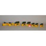 Eight boxed Dinky Toys military diecast models, including 623 Army Covered Wagon,