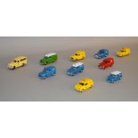 Ten assorted unboxed Lledo 'Vanguards' diecast van models, mostly early production samples,