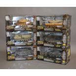 Six Unimax Forces of Valor 1:32 scale diecast model tanks, all US models. E and boxed.