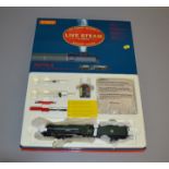 Live Steam, OO gauge. Hornby R2492 'Papyrus' 4-6-2 BR green live steam locomotive. Boxed and E.