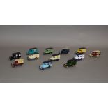 Twelve unboxed Lledo pre-production metal and plastic DG13 Model A Ford Van models,