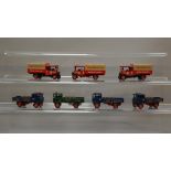 Seven unboxed Lledo Pre-production prototype Steam Wagon models in resin including DG88 1931